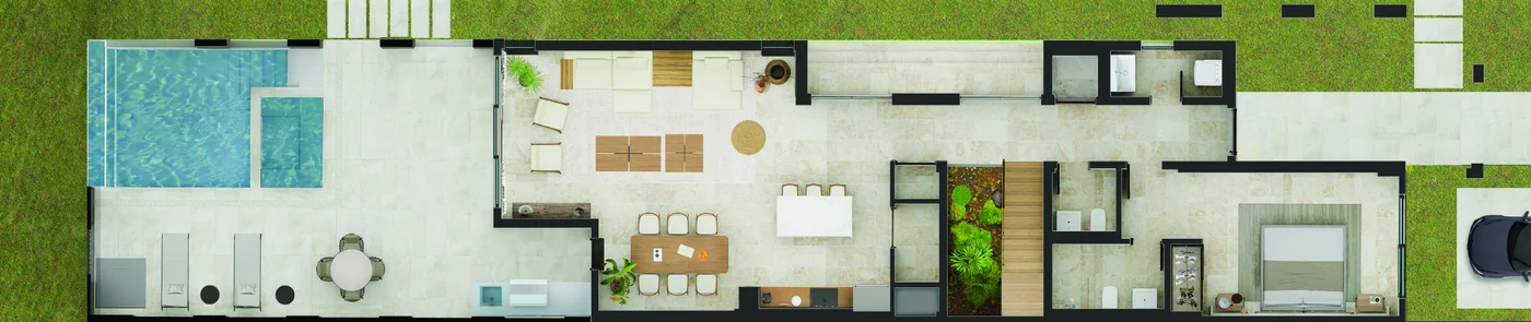 Plano · Villas Poseidonia